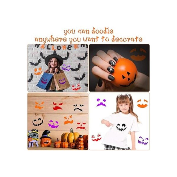 24 piezas de plantillas de calabaza de Halloween