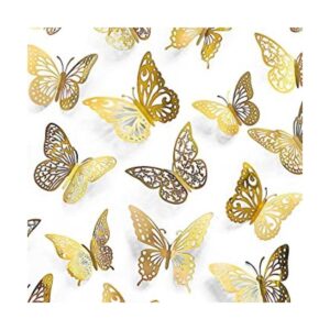 72 calcomanías decorativas de pared de mariposa 6 estilos_1