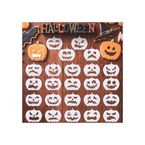24 piezas de plantillas de calabaza de Halloween