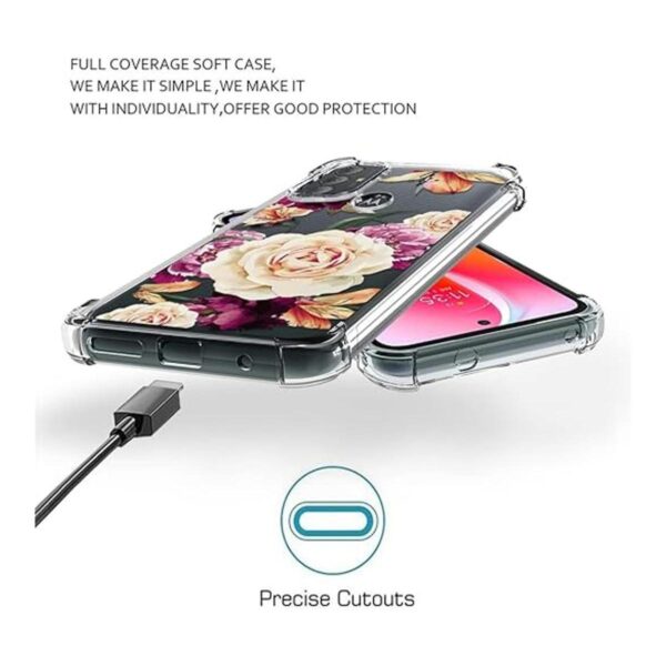 Osophter Funda para Moto G Power 2022 con diseño floral_5