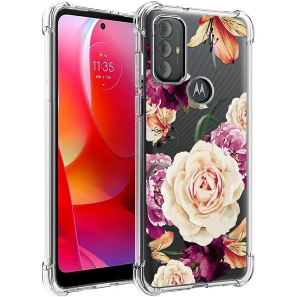 Osophter Funda para Moto G Power 2022 con diseño floral_1