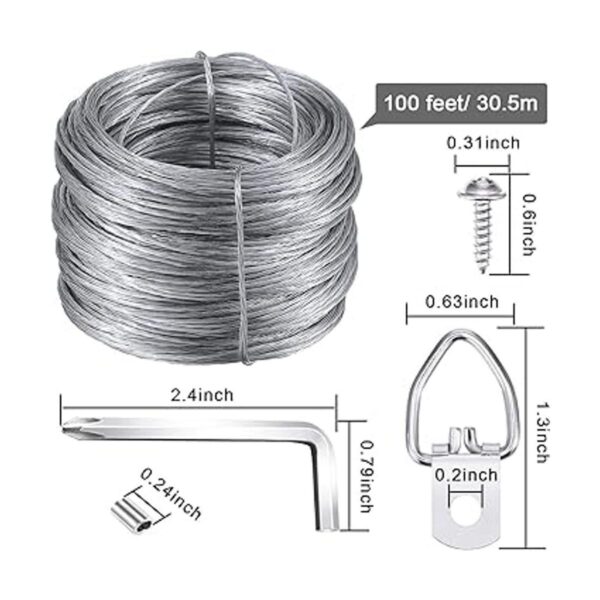 Kit de colgar imágenes ganchos de imagen con anillo en D