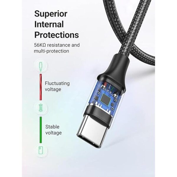 UGREEN Cable USB tipo C cargador rápido USB A a USB C_3