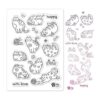 GLOBLELAND Sellos transparentes de silicona para gatos