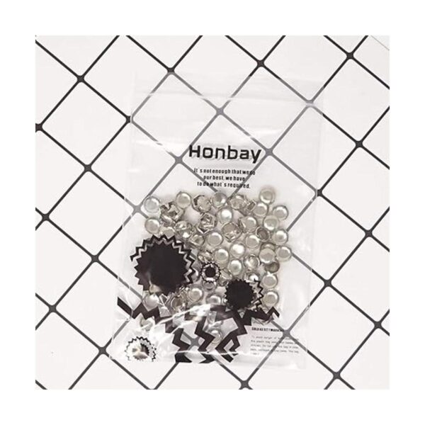 Honbay 100 remaches redondos de 0.354 in para clavos