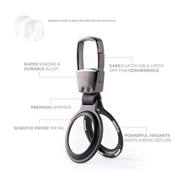 Ronton Airtag Soporte para llavero Funda protectora_2