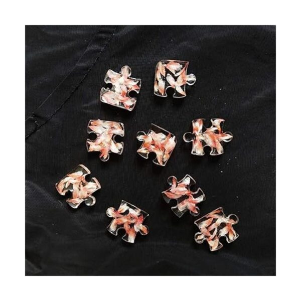 4 piezas de moldes de resina de silicona para rompecabezas