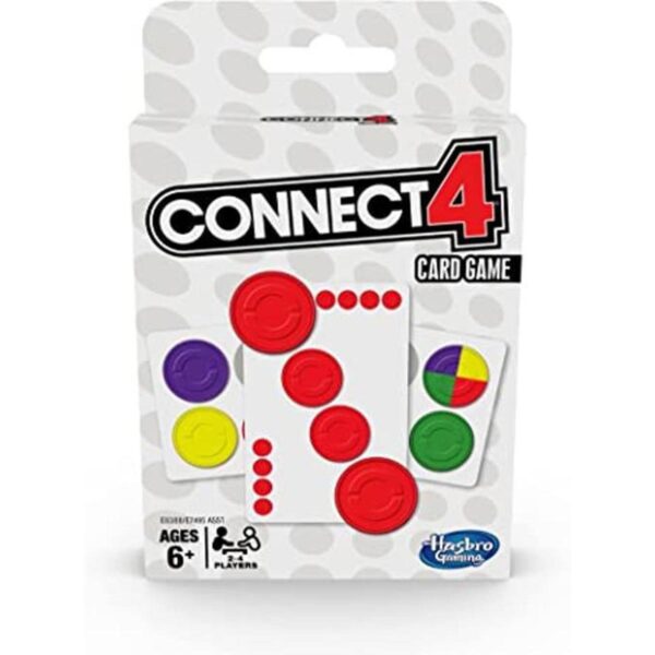 Hasbro Gaming Connect 4 Juego de cartas para niños de 6_1