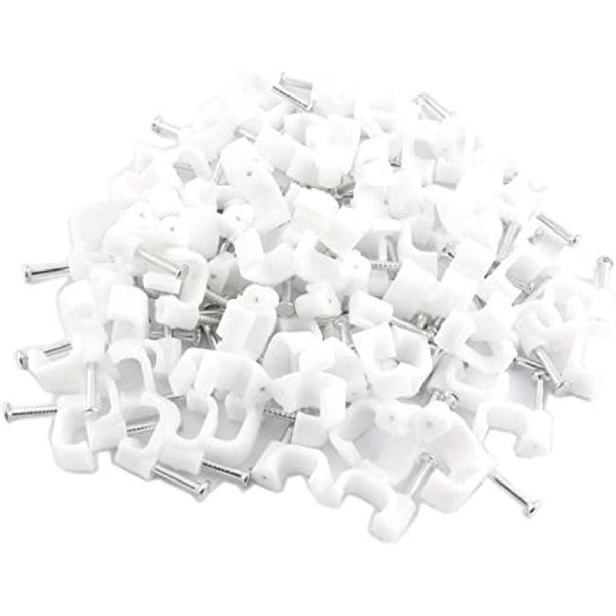 DGZZI 300 clips de cable de acero para clavos de plástico