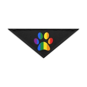 GQOP LGBT Paw Pride Pañuelo para perros y gatos_1