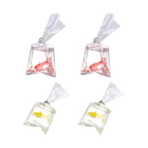 UUYYEO 12 piezas de resina con forma de pez dorado y bolsa_1