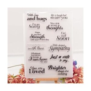 Lily Craft Linda Craft with Love and Hugs Sentiment_1