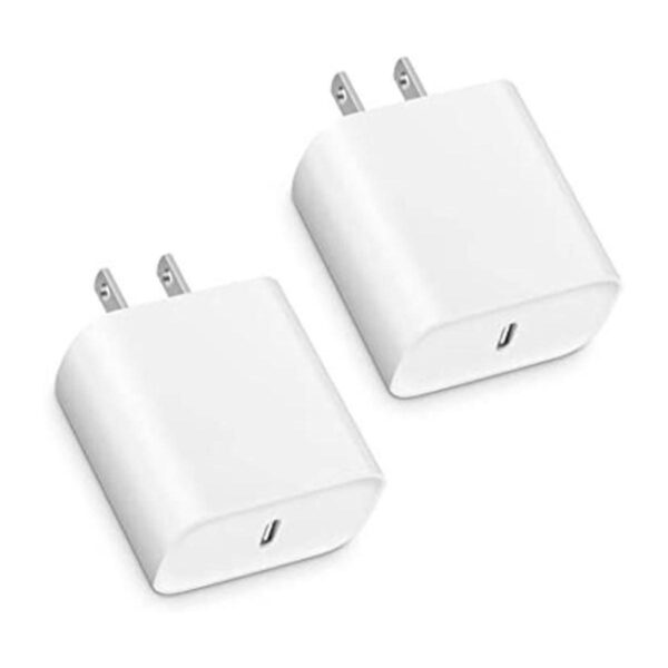 Paquete de 2 cargador de pared USB C de 20 W para iPhone_1
