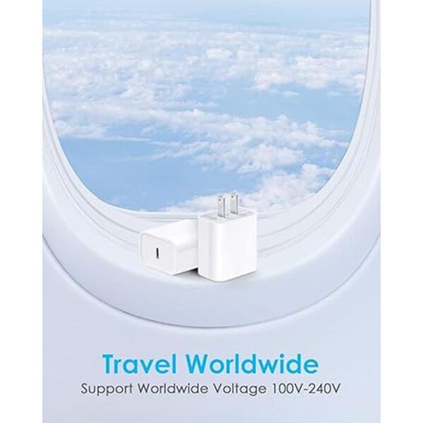 Paquete de 2 cargador de pared USB C de 20 W para iPhone_2