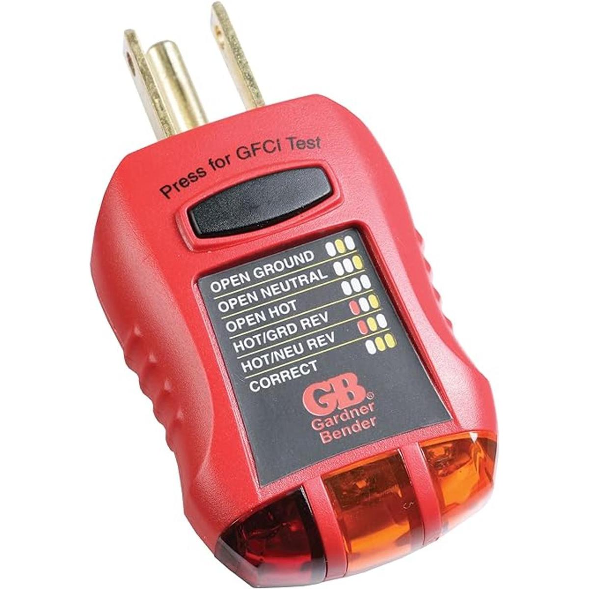 Gardner Bender GFI3501 Probador de receptáculo de fallo