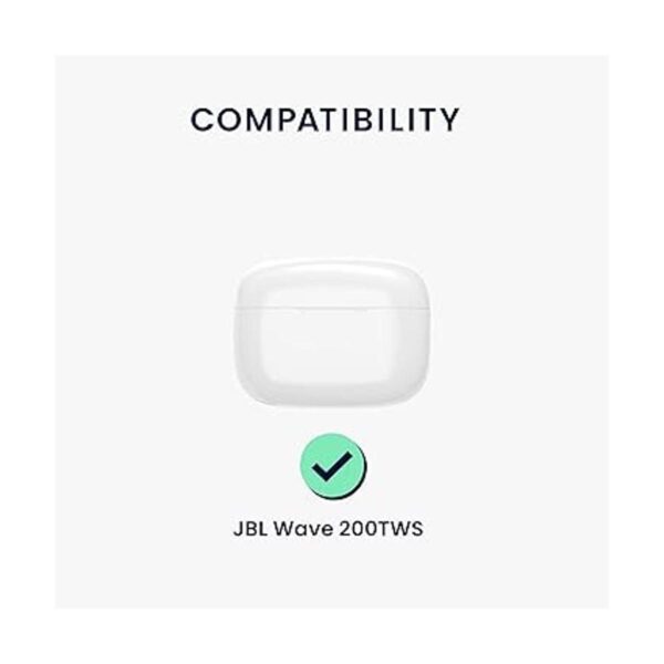 kwmobile Funda de silicona compatible con JBL Wave 200TWS