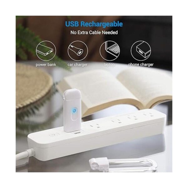 DEWENWILS Luz de lectura recargable por USB 2 niveles de_2