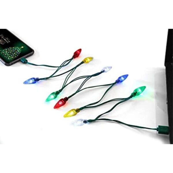 Cable micro USB de luz de Navidad Fotbor USB y cable de_1