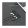 KEYMOX Hub USB C de 4 puertos adaptador tipo C de tamaño_2