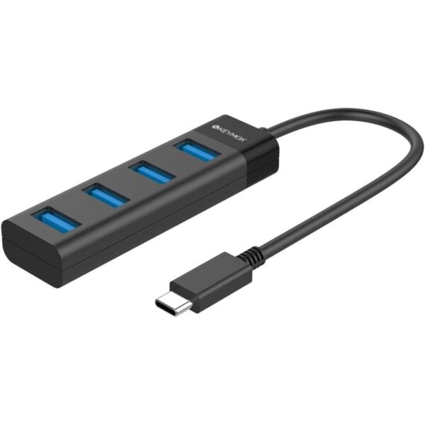 KEYMOX Hub USB C de 4 puertos adaptador tipo C de tamaño_1