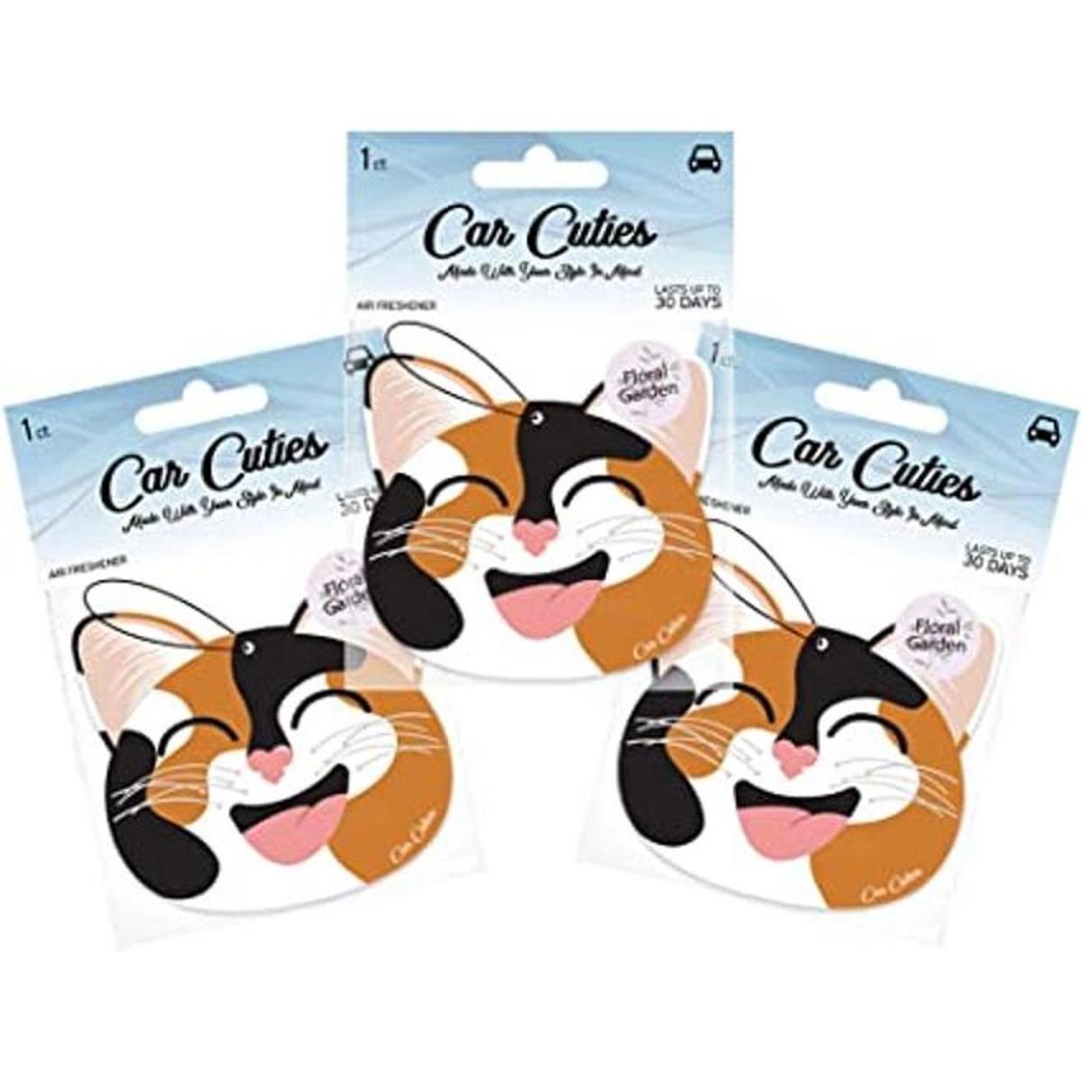 Ambientador para coche con diseño de gato fragancia de