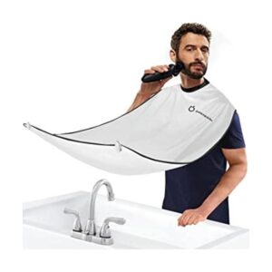 Delantal de babero para barba recogedor de recortes de_1