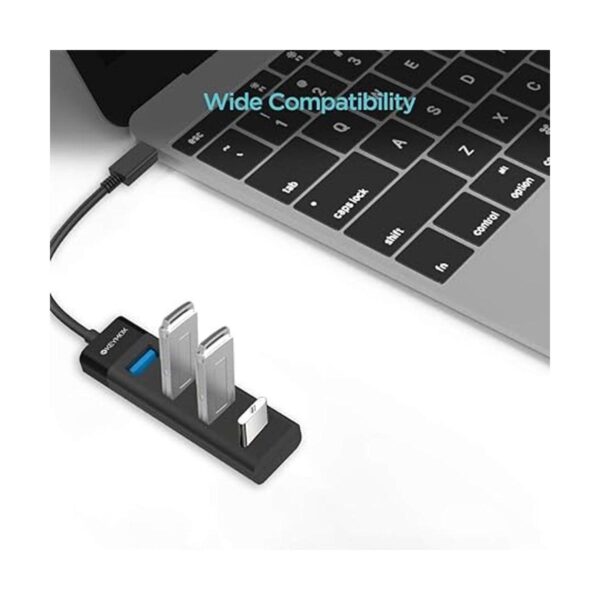 KEYMOX Hub USB C de 4 puertos adaptador tipo C de tamaño_4