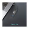 KEYMOX Hub USB C de 4 puertos adaptador tipo C de tamaño_6