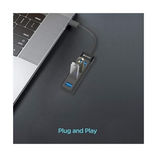 KEYMOX Hub USB C de 4 puertos adaptador tipo C de tamaño_6