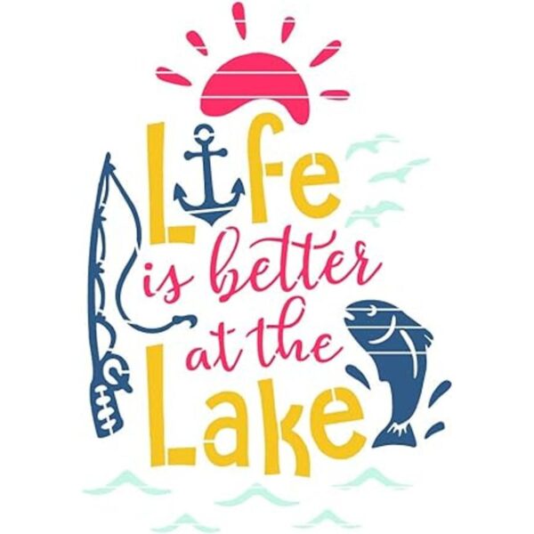 Life is Better at The Lake Plantilla de letras grandes_2