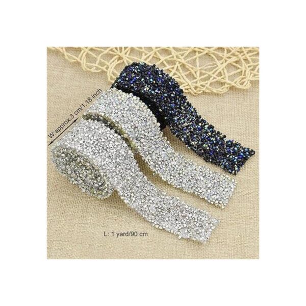 EORTA 1 yarda x 1.2 in borde de cuentas de diamantes de_2