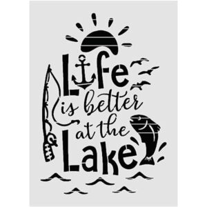 Life is Better at The Lake Plantilla de letras grandes_1