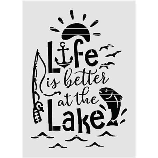 Life is Better at The Lake Plantilla de letras grandes_1