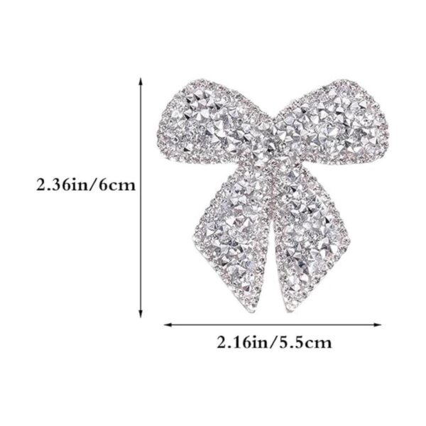 JKJF Parches de diamantes de imitación con nudo de lazo