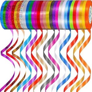 30 rollos de cinta rizadora metálica brillante para