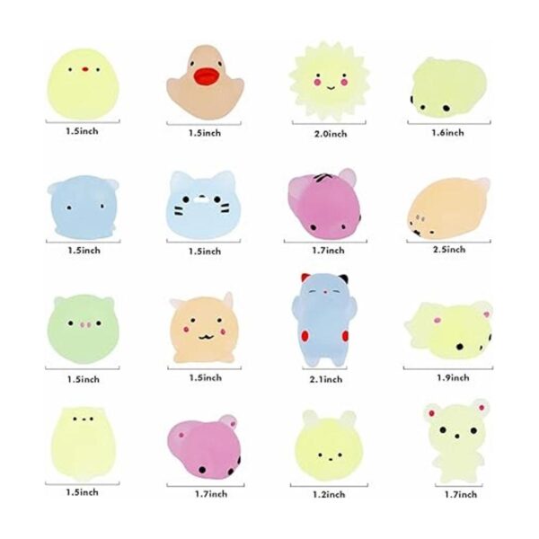 Outee 16 juguetes de Mochi Squishies Mini Squishies Mochi_3