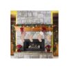 4 soportes Sunshane para calcetines y mantel de Navidad