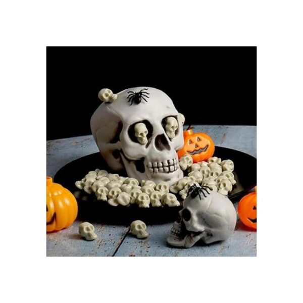BEOSOFLOY 50 figuras de Halloween en miniatura calaveras