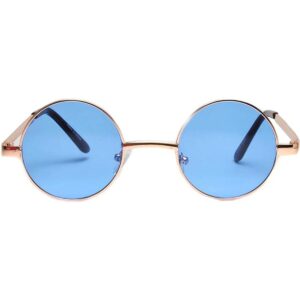 Gafas de sol retro redondas de colores vintage con marco_1