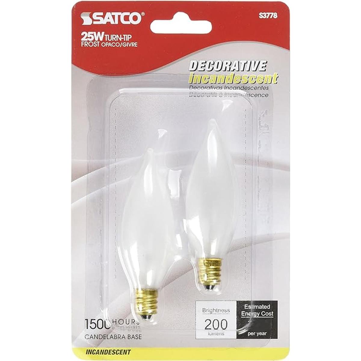 Satco Products S3778 Bombilla de luz esmerilada 120 V