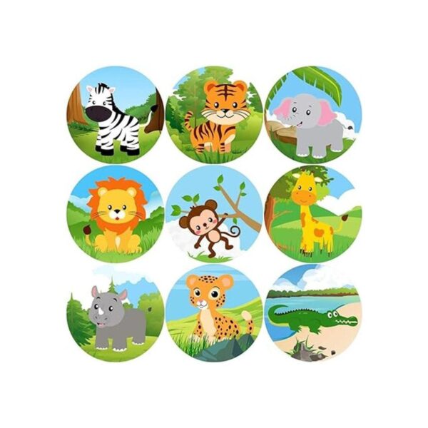 Pegatina de animales del zoológico 200 unidades_2