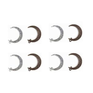 Kinteshun Colgante de filigrana con símbolo de luna y