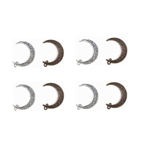 Kinteshun Colgante de filigrana con símbolo de luna y