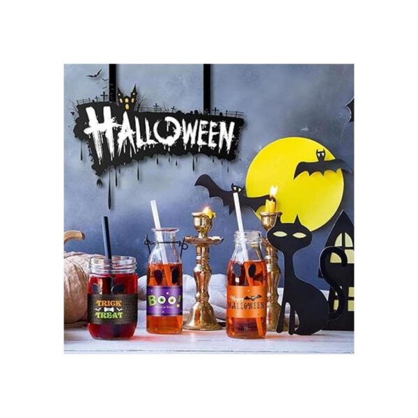 39 etiquetas para botellas de agua de Halloween_5
