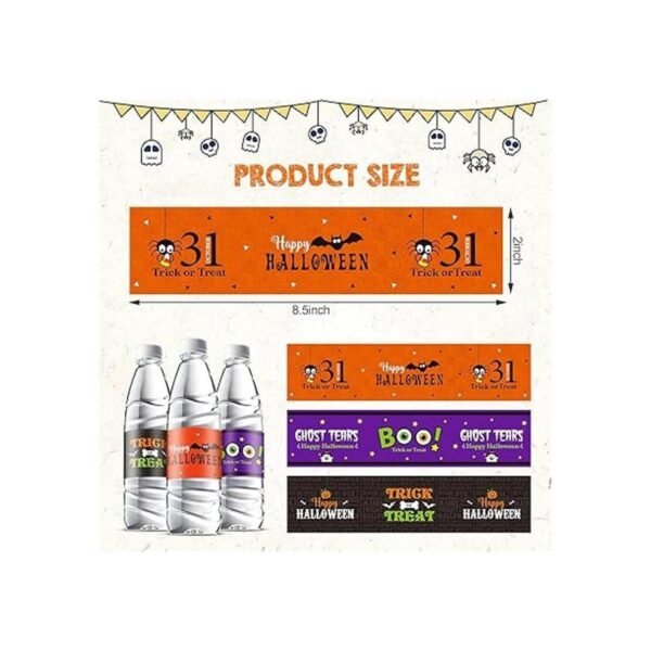 39 etiquetas para botellas de agua de Halloween_2