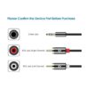 Rankie Cable estéreo de audio adaptador RCA de 0.138 in a_2