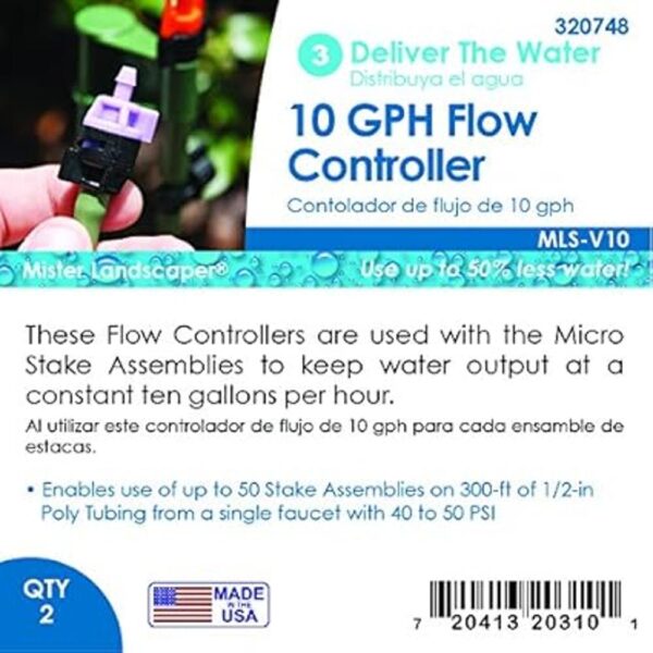 Mister landscaper 10 GPH Violeta Flow Controller_2
