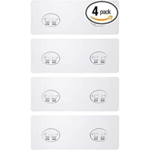 Conworld Paquete de 4 adhesivos de repuesto para ducha