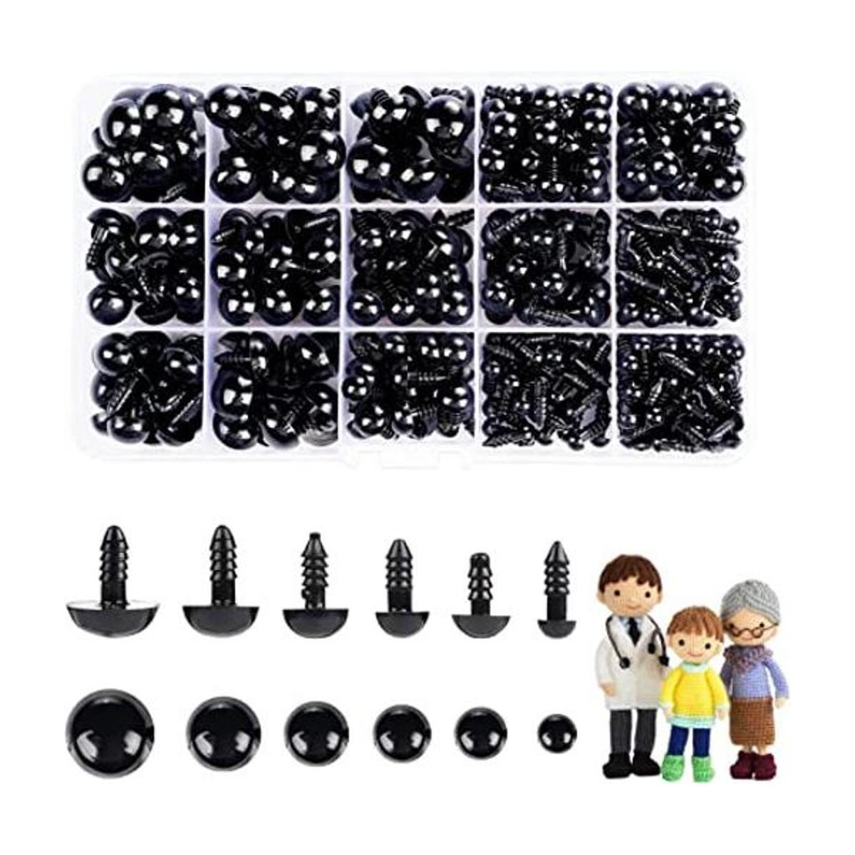 700 ojos de seguridad para Amigurumi con arandelas de 6 a