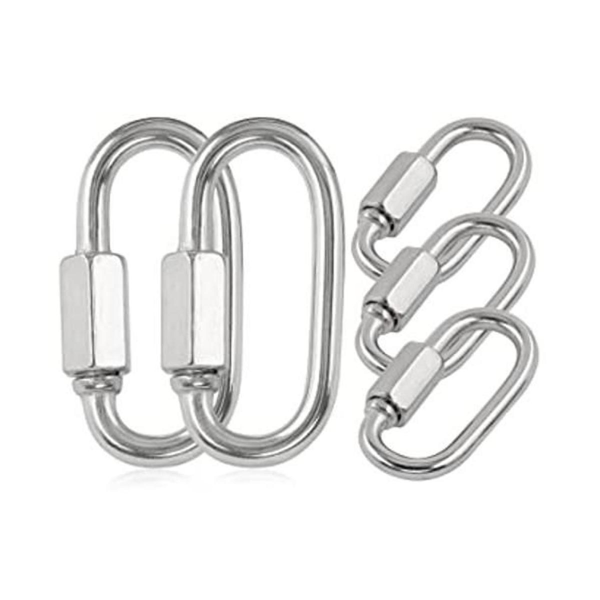 Masendelk 5 cadenas de eslabones rápidos M4 eslabones